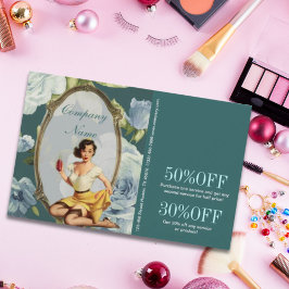 Pin Up Girl Cosmetoloog Hair makeup kunstenaar Flyer