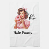 Pin-Up Girl Doughnut Theedoek (Verticaal)