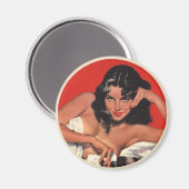 Pin-up-Girl-koelkast Magnet Magneet (Voorkant / Achterkant)