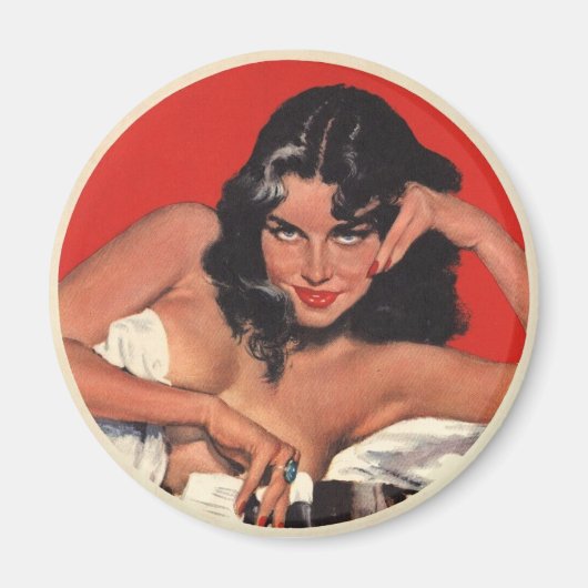 Pin-up-Girl-koelkast Magnet Magneet (Voorkant)