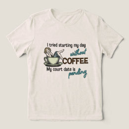 Pin-up Girl Koffieverslaafde Tri-Blend Shirt
