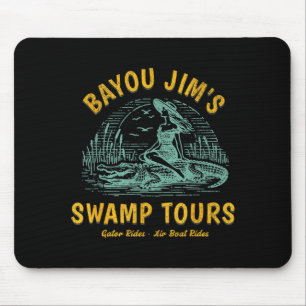 Pin-Up Girl Moerastochten Alligator Bayou Moeras Muismat