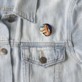  PIN-UP GIRL PINBACK BUTTON (In situ)