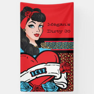 Pin-up Girl, Rock-a-Billy party Spandoek