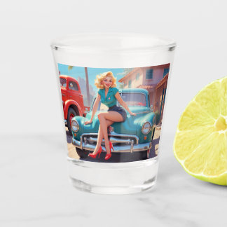 Pin-up glas voor fotoshoots