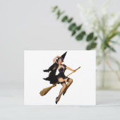 pin-up heks briefkaart (Staand voorkant)