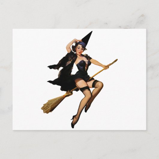 pin-up heks briefkaart (Voorkant)