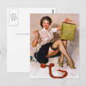 Pin-up het Cadeau van de Wrapping Briefkaart (Voorkant / Achterkant)