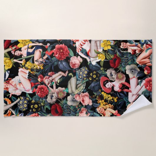 Pin-up III Strandlaken (Voorkant)