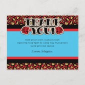 Pin-up meisje, dank je kaarten (Voorkant)