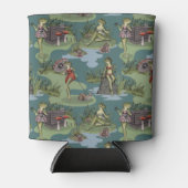  pin-up-meisjes kikkers blikjeskoeler (Voorkant)