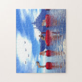 Pin-up meisjes puzzel legpuzzel (Verticaal)