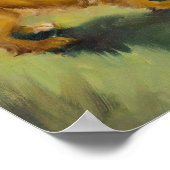 Pin-Up met leuke Puppies Poster (Hoek)