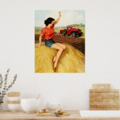 Pin-up op Haystack Art Poster (Keuken)