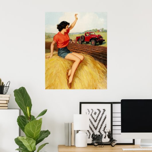 Pin-up op Haystack Art Poster (Thuiskantoor)