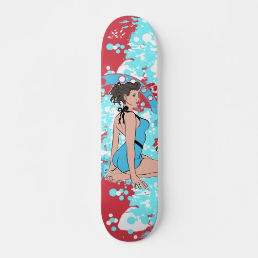 Pin-up skateboard (Voorkant)