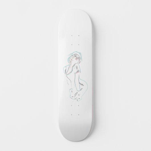 Pin Up Skateboard (Voorkant)