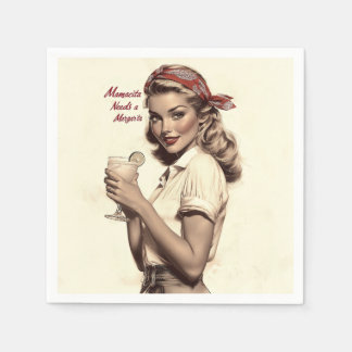  pin-up stijl: Mamacita heeft een Margarita nodig Servet