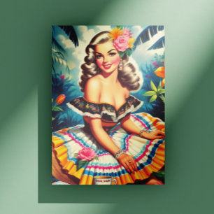 Pin-up van tropisch Oerwoud Briefkaart