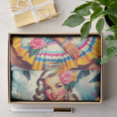 Pin-up van tropisch Oerwoud Tissuepapier (Geschenk)