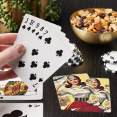 Pin-up voor militaire retromodus pokerkaarten (Insitu)