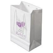 Pin violet cône dessin mariage cadeau sac (Devant Angle)