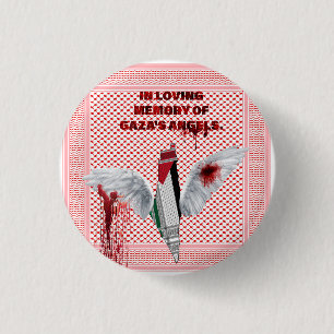 Pin voor Vrij Palestina, thema Palestijnse sjaal  Ronde Button 3,2 Cm