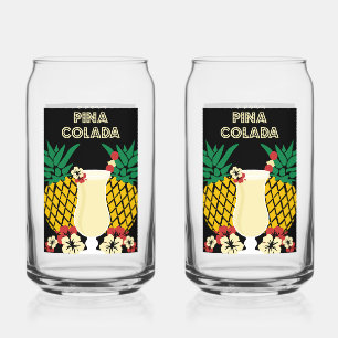 Piña Colada Cocktail Drink Blikvorm Glas