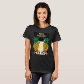 Piña Colada Cocktail Drink Cadeaux T-shirt (Devant entier)