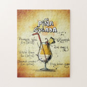 Pina Colada Cocktail Jigsaw Puzzle (Vertical)