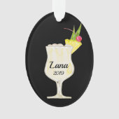 Pina Colada Cocktail Personaliseerd Ornament (voorkant)