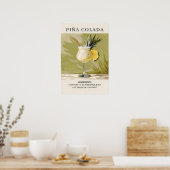 Pina Colada-cocktail Poster (Keuken)