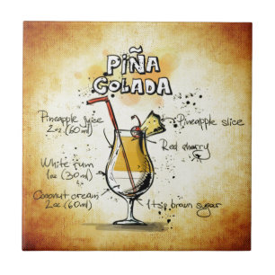 Pina Colada Cocktail Recipe Tegeltje