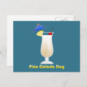 Piña Colada Day Briefkaart (Voorkant / Achterkant)