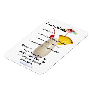 Pina Colada Drink Recette Magnet