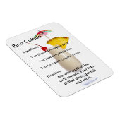 Pina Colada Drink Recette Magnet (Côté Droit)