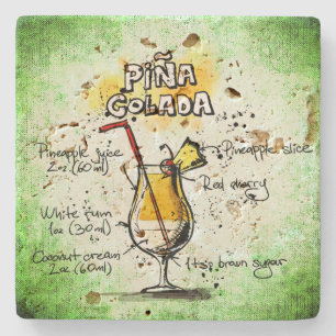 Pina Colada Drink Recipe Stenen Onderzetter