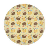 Pina Colada Pineapple Coconut Dogs Pattern Snijplank (Voorkant)