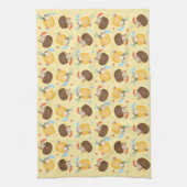 Pina Colada Pineapple Coconut Dogs Pattern Theedoek (Verticaal)