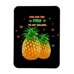 Pina Colada Pineapple Magneet