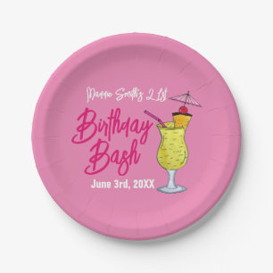 Piña Colada Puerto Ricaanse ananas cocktail party Papieren Bordje