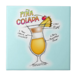 PINA COLADA RECIPE COCKTAIL ART TEGELTJE