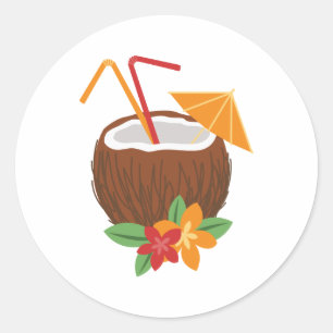 Pina Colada Ronde Sticker