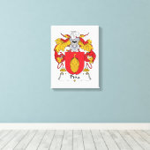 Pina Family Crest Canvas Afdruk (Insitu (Houten vloer))