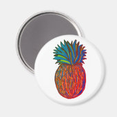 Pinaapple Standard, Magnet circulaire de 2¼ pouces (Recto/Verso)