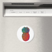 Pinaapple Standard, Magnet circulaire de 2¼ pouces (In Situ (Lave-vaisselle))