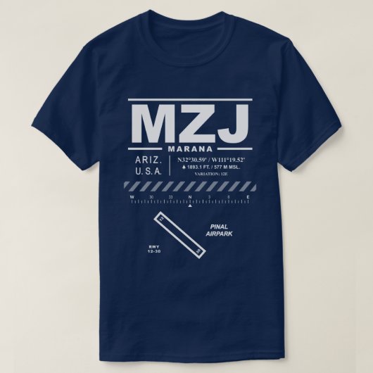 Pinal Airpark MZJ T-Shirt (Design devant)