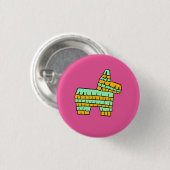 Piñata-Button - Roze Ronde Button 3,2 Cm (Voorkant /achterkant)