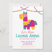 Pinata Fiesta Invitation Anniversaire Piñata (Devant)