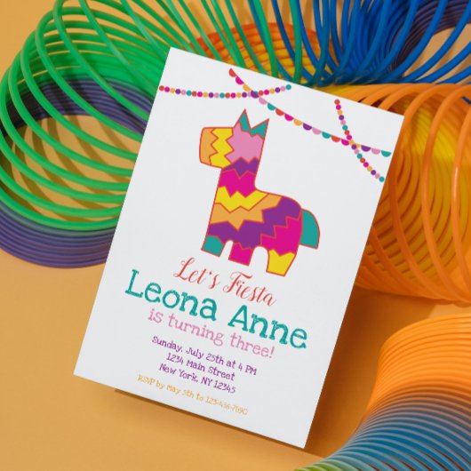 Pinata Fiesta Invitation Anniversaire Piñata
